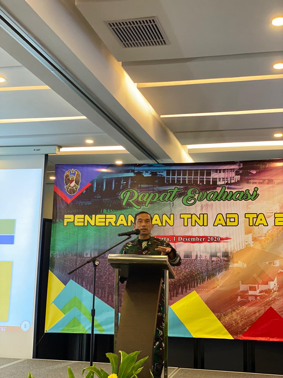 Kadispenad Pimpin Rapat Evaluasi Bidang Penerangan TNI AD 2020